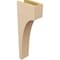 Ekena Millwork 5"W x 10"D x 30"H Thin Stockport Rough Cedar Woodgrain TimberThane Corbel, Primed Tan CORUR05X10X30STORCPR - alternate 2
